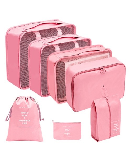 旅行かばん・小分けバッグ ET Pochi Pouch 旅行 Pouch/「7点セット」バッグインバッグ