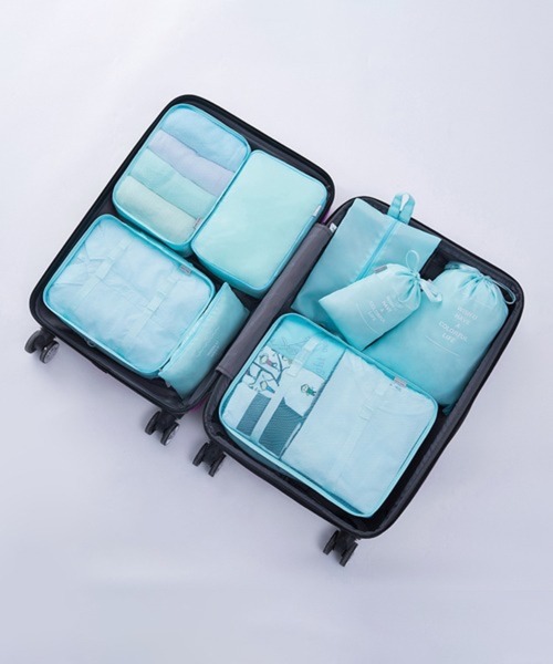 旅行かばん・小分けバッグ ET Pochi Pouch 旅行 Pouch/「7点セット」バッグインバッグ