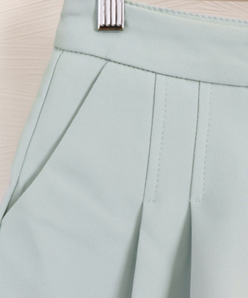 miniministore パンツ プリーツキュロットパンツレディース 韓国