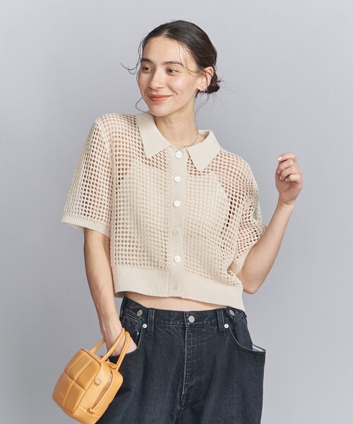 BEAUTY&YOUTH メッシュ カーディガン 半袖 BEAUTY&YOUTH メッシュ カーディガン 半袖｜Yahoo!フリマ（旧