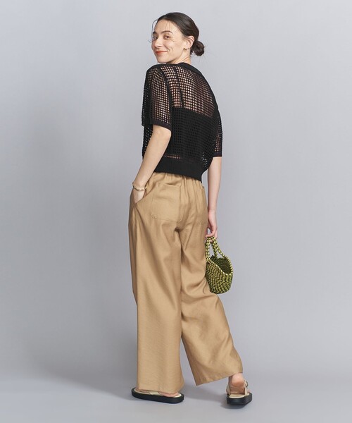 BEAUTY＆YOUTH UNITED ARROWS カーディガン メッシュポロニット