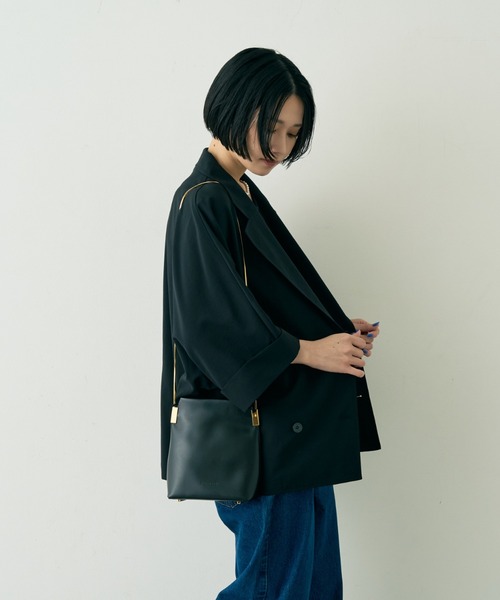 撥水ドルマンハーフスリーブジャケット　Rouge vif 撥水ドルマンハーフスリーブジャケット｜Rouge vif la cle