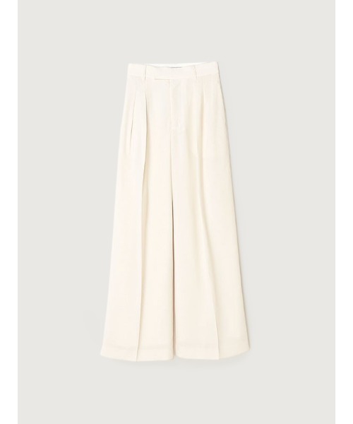 【美品】anuans ツータックワイドパンツ （アイボリー） アニュアンス anuans ツータックワイドパンツ （IVORY