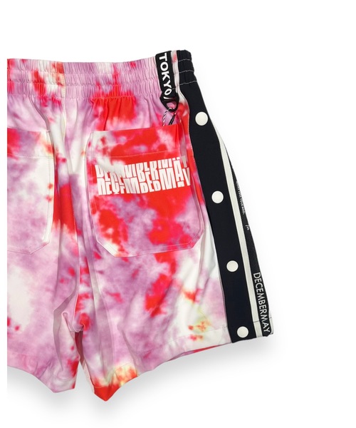 DECEMBERMAY パンツ Tie dye art iridescent short Pants