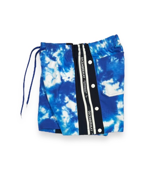 DECEMBERMAY ディセンバーメイ レデース ショートパンツ S 美品 DECEMBERMAY ディッセンバーメイ ショートパンツ 白×ブルー