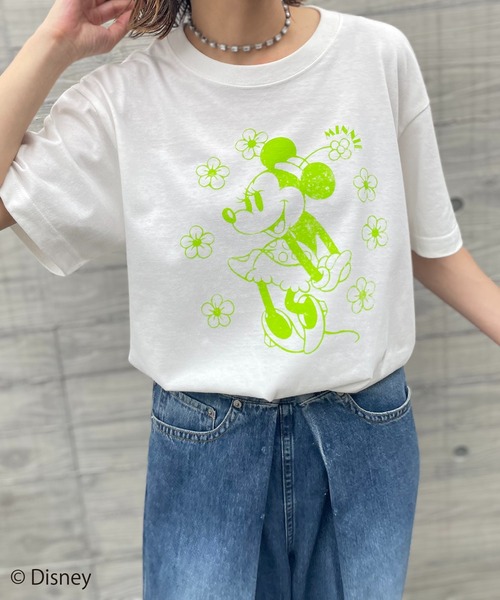 SCHUMACHER シューマッハ 綿 ディズニー ミニーマウス Tシャツ 3 セール】NET別注/ディズニーキャラクターミニーマウス/アソートT
