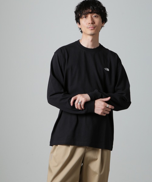 トップス The North Face L/S Nuptse Cotton Tee XL THE NORTH FACE L/S NUPTSE COTTON TEE BLACK 23FW-I（ザ