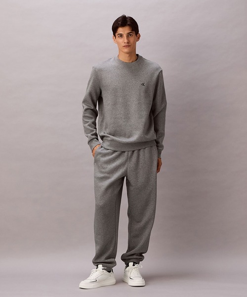 【新品】カルバンクライン トレーナー スウェット セットアップ グレー M Calvin Klein（カルバン・クライン） トレーナー スウェット 「ユニ