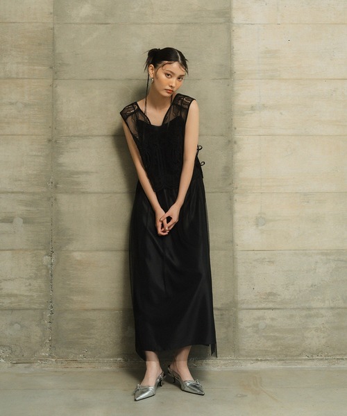 ANDRESD チュール　ドレス ANDRESD ドレス blooming tulle dress ブルーミングチュール