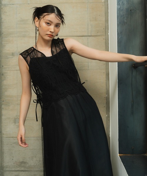 ANDRESD チュール　ドレス volume soft tulle dress | ANDRESD