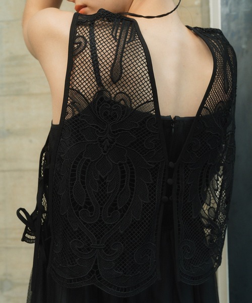 ANDRESD ドレス tulle layered dress チュールレイヤードドレス
