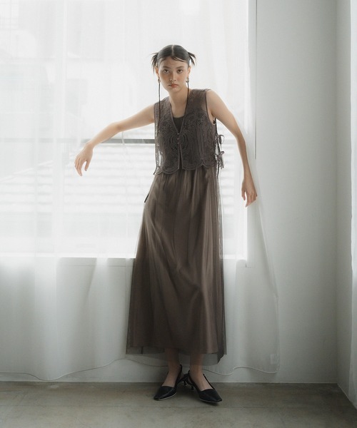 ANDRESD チュール　ドレス volume soft tulle dress | ANDRESD