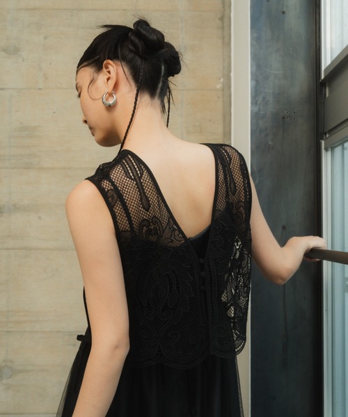 ANDRESD ドレス チュールレイヤードドレス / tulle layered