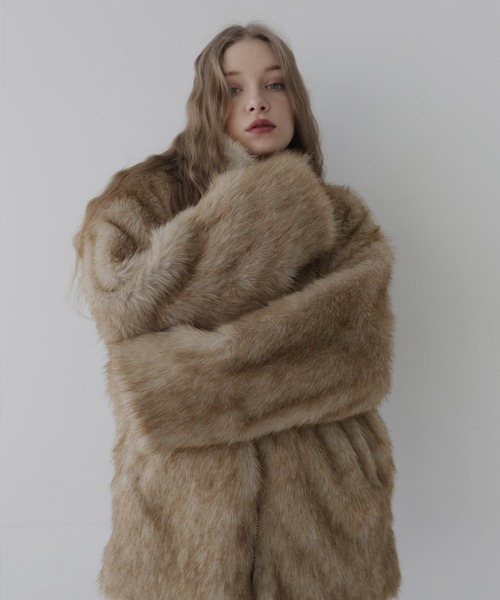 Mili affinity ブルゾン アウター フェイクファーオーバーサイズダブル