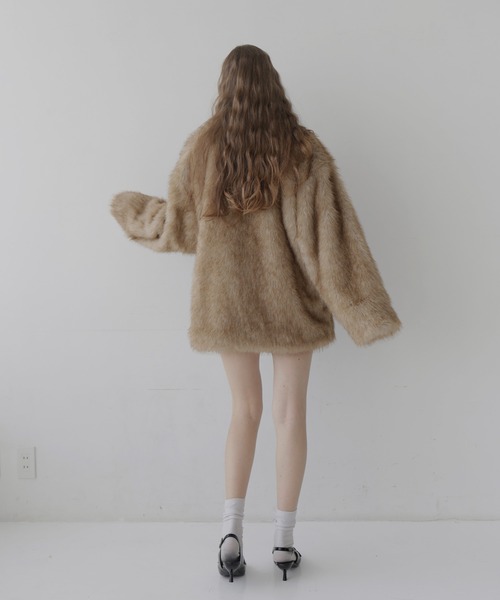 Mili affinity ブルゾン アウター フェイクファーオーバーサイズダブル