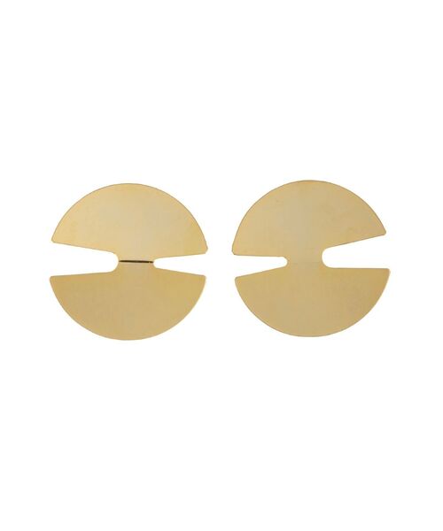 UN3D. イヤリング NOTCH CIRCLE EARRING / ノッチサークル