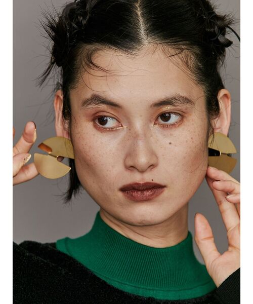 UN3D. イヤリング NOTCH CIRCLE EARRING / ノッチサークル