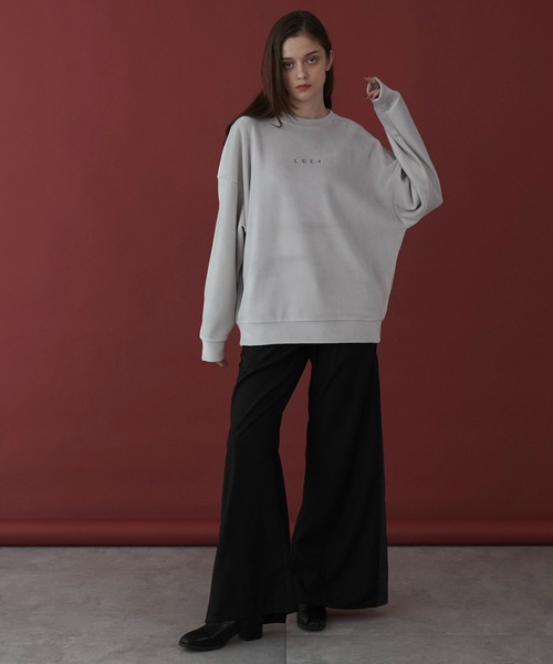 mainstory トレーナー　スウェット LUCY トレーナー スウェット LUCY/マイクロシャギーワンポイント