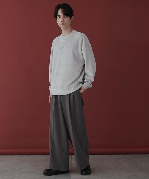 mainstory トレーナー　スウェット LUCY トレーナー スウェット LUCY/マイクロシャギーワンポイント