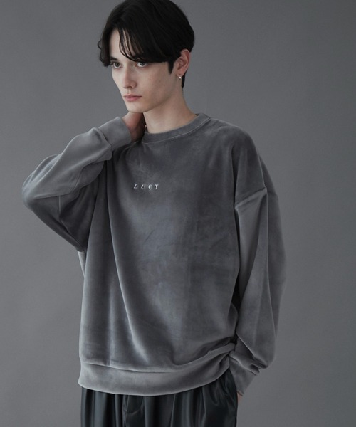 mainstory トレーナー　スウェット LUCY トレーナー スウェット LUCY/マイクロシャギーワンポイント
