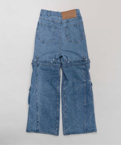 美品!DSQUARED2 デニム× ミリタリー切り替えパンツ!キャロット 美品!DSQUARED2 デニム× ミリタリー切り替えパンツ!キャロット