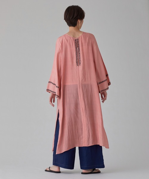 HOUSE OF LOTUS ワンピース マルベリーシルクミラーシシュウワンピース 