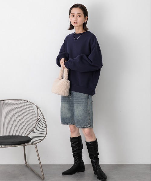 ad thie（アドティエ） ブーツ ギャザー ロングブーツ レディース