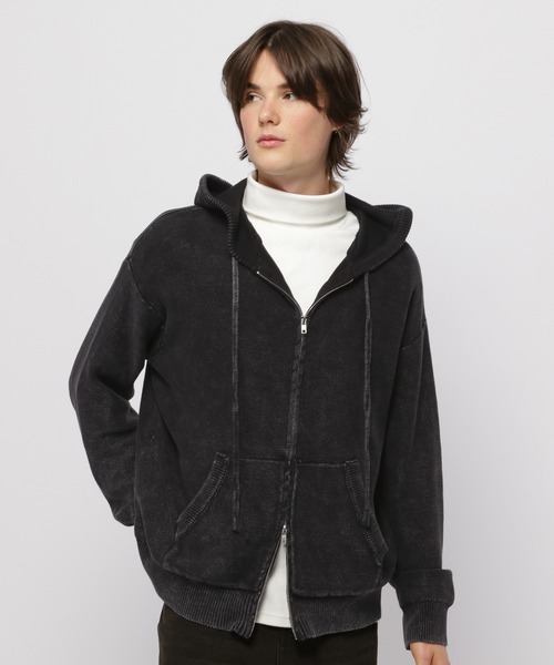 【美品✨】ブリーフィング　ニットジャケット　パーカー　XL ジップ　ブラック　黒 LW RELAXED KNIT PARKA（リラックスドニットパーカー）（BRA251F01
