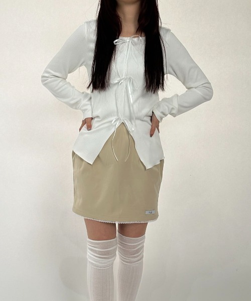 tシャツ TROIS RIBBON TOPS/トロワリボントップス レディース