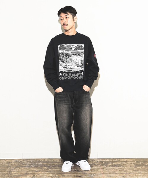 【国内買付】C.E WASHED FK Hyperferma シーイー スウェット C.E トレーナー スウェット / WASHED FK Hyperferma CREW NECK