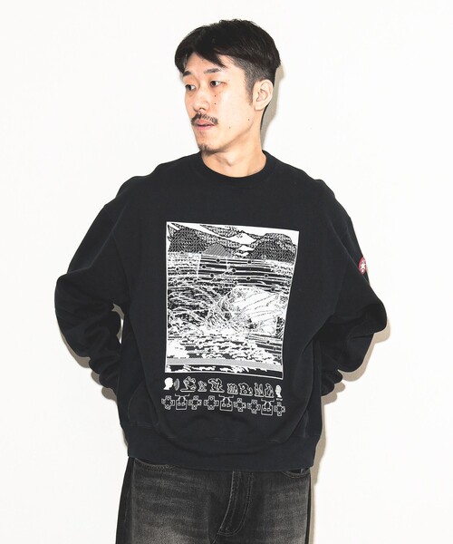 【国内買付】C.E WASHED FK Hyperferma シーイー スウェット C.E トレーナー スウェット / WASHED FK Hyperferma CREW NECK