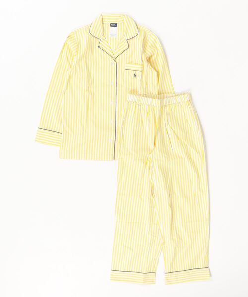 POLO RALPH LAUREN パジャマ ルームウェア ストライプド ポプリン
