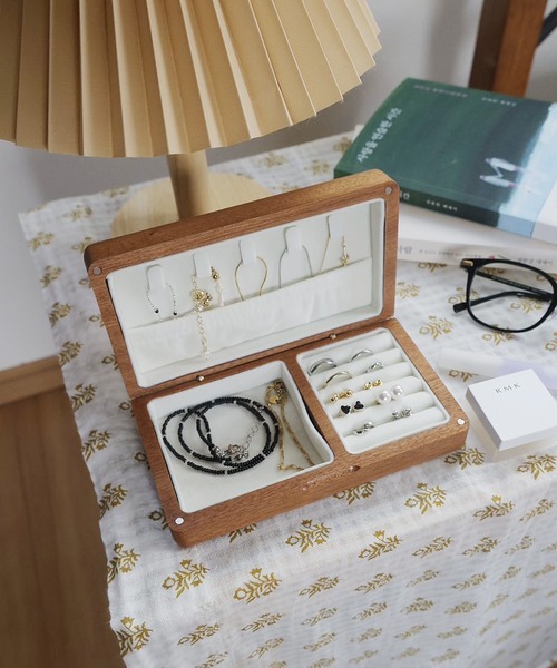 収納 「 ammy. / エイミードット 」 木製 ジュエリー ボックス
