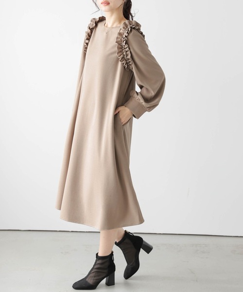 SUGAR BISKET ワンピース ショルダーフリルワンピース