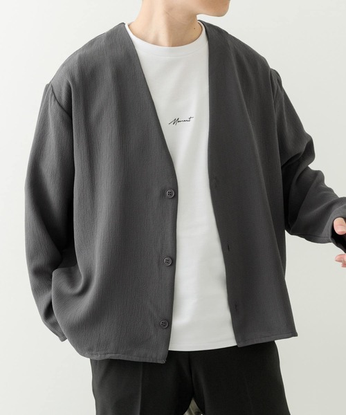 【美品】アーバンリサーチ SOLOTEX ドライタッチギャバ カーディガン URBAN RESEARCH（アーバンリサーチ）の「SOLOTEXドライタッチ