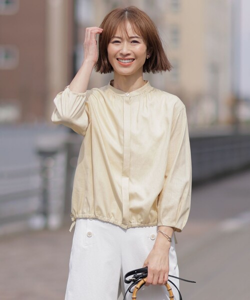 J.PRESS（J.プレス） ブラウス シャツ 「洗える・接触冷感・吸水速乾 