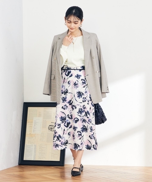 a.v.v スカート 花柄ブッチャースカート : ZOZOTOWN Yahoo!店