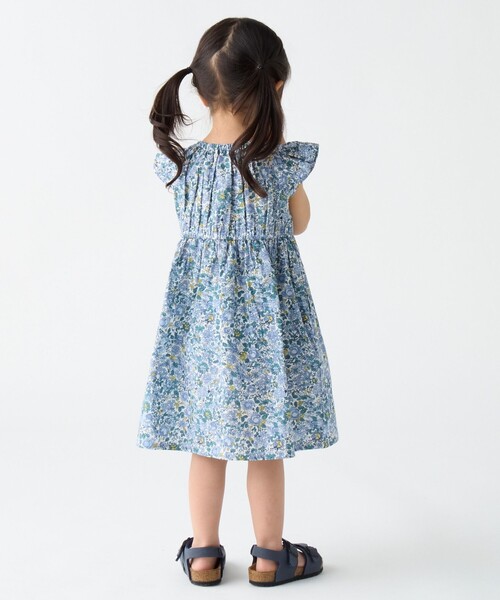 しゃんシャン　新品　スモッキングワンピース　2点　水色　黄色 SHIPS Colors:90～140cm / 〈洗濯機可能〉スモッキング フラワー