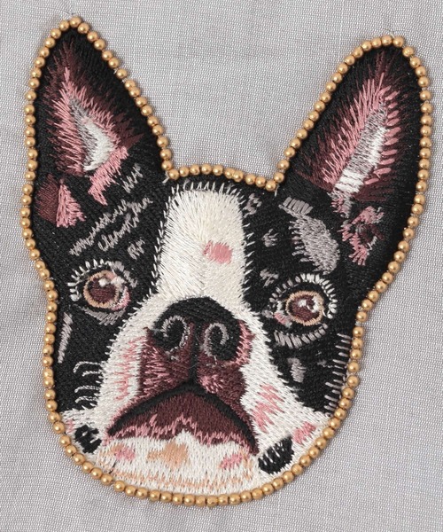 studio CLIP（スタディオクリップ） ポーチ 「daily CLIP」ドッグ刺繍