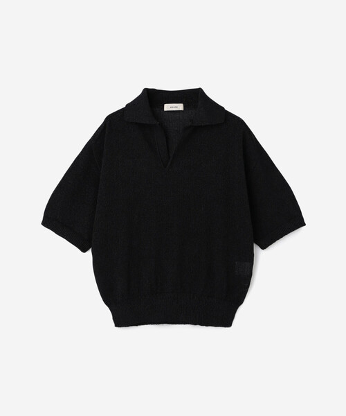 ポロシャツ ポロ alvana |「別注」半袖スキッパーニットポロシャツ WOMEN レディース alvana ポロシャツ ポロ |「別注」半袖スキッパーニット
