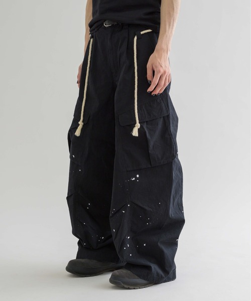 epnok カーゴパンツ 「EPNK」Painted cotton cargo pants
