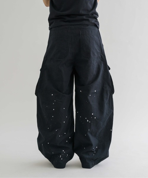 epnok カーゴパンツ 「EPNK」Painted cotton cargo pants