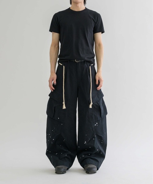 パンツ epnok EPNK Snap button tuck cargo pants EPNK】Snap button tuck cargo pants / スナップボタンタックカーゴ
