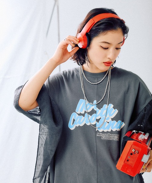 LEPSIM tシャツ サイド布帛ロゴT 452517 レディース : ZOZOTOWN