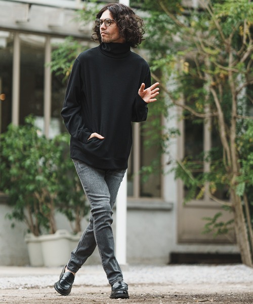 「CAMBIO」 長袖Tシャツ M オフホワイト メンズ