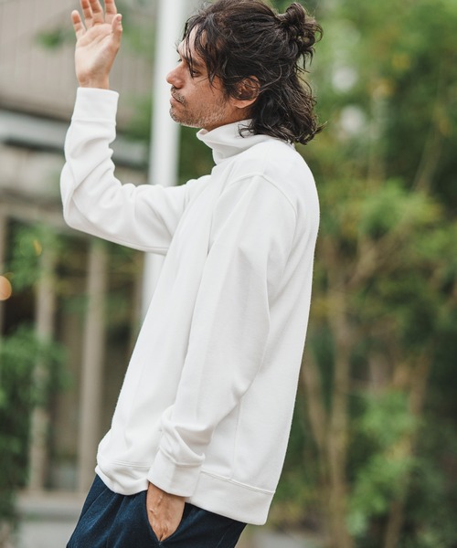 「CAMBIO」 長袖Tシャツ M オフホワイト メンズ