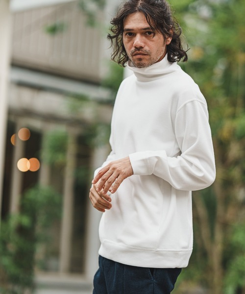 「CAMBIO」 長袖Tシャツ M オフホワイト メンズ