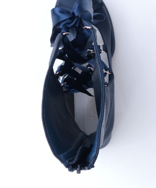axes femme POETIQUE パンプス レースアップサテンシューズ : ZOZOTOWN