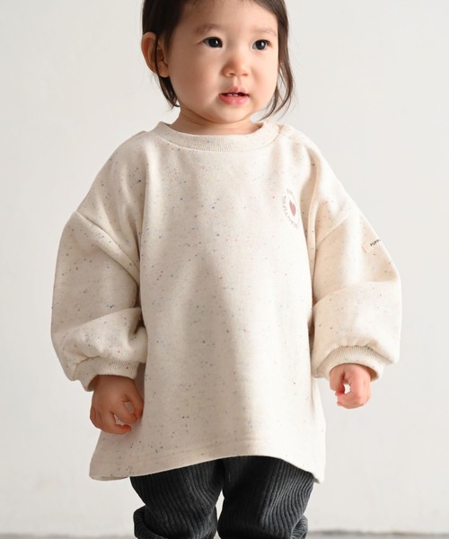 PUPPAPUPO（プッパプーポ） トレーナー カラーネップ スウェット