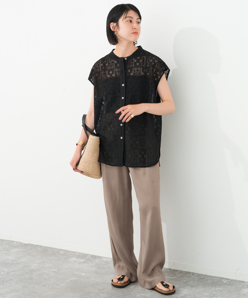 Spick＆Span ブラウス シャツ 「追加2」PEレースフレンチ
